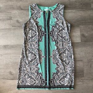 Studio One PXL Dress - Teal and Black